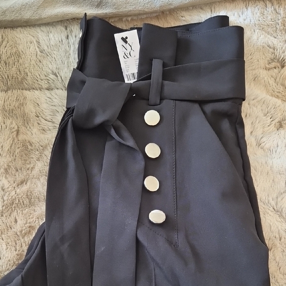 New York & Company Black Buttoned Trousers - Picture 2 of 2